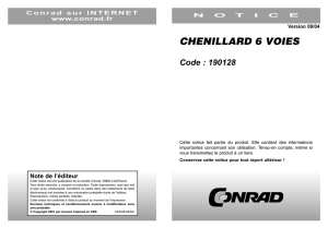 CHENILLARD 6 VOIES Code : 190128