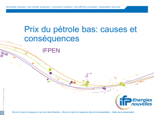 Prix du pétrole bas : causes et conséquences