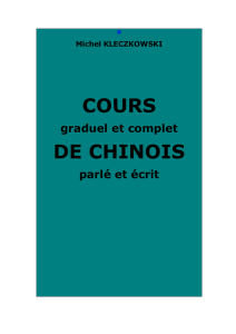 Cours graduel et complet de chinois parlé et écrit