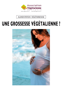 Grossesse végétalienne A5 - Association Végétarienne de France