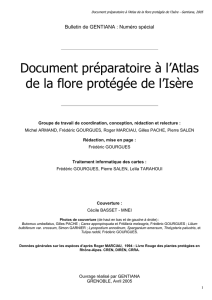 Document préparatoire à l`Atlas de la flore protégée de l
