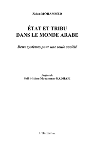 ÉTAT ET TRIBU DANS LE MONDE ARABE