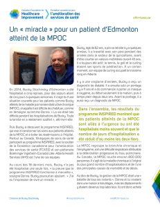 Un « miracle » pour un patient d`Edmonton atteint de la MPOC