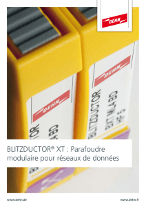 BLITZDUCTOR® XT : Parafoudre modulaire pour réseaux de données