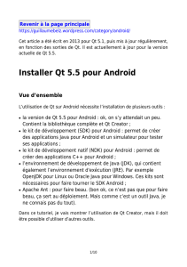 Installer Qt 5.5 pour Android