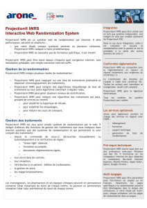 Projection® IWRS Interactive Web Randomization System