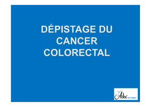 Information sur le dépistage du cancer colorectal