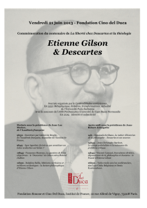 Affiche Etienne Gilson et Descartes - Université Paris