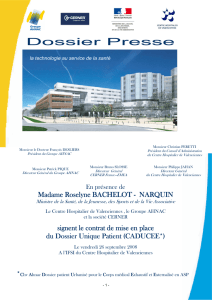 dossier de presse - Centre Hospitalier de Valenciennes