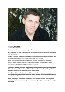 Téléchargez le CV en français de Thierry Huillet, pianiste