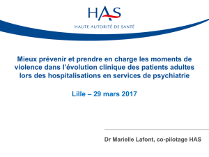 Mieux prévenir et prendre en charge les moments de violence dans