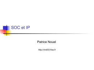 SOC et IP - Synthèse VHDL et Systèmes sur puce (SOC)