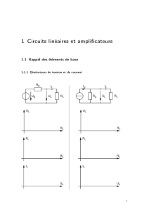 1 Circuits linéaires et ampli cateurs