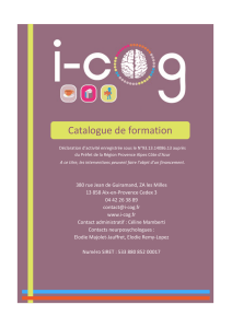 Catalogue de formation - I-Cog
