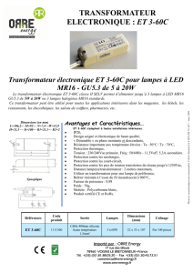 Transformateur ET3-60C FR