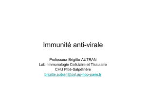 Immunité anti-virale - Les pages Web de Adrien Six