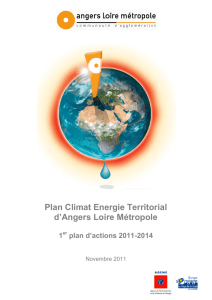 Plan Climat Energie Territorial d`Angers Loire Métropole