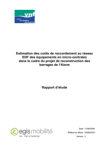 Estimation des coûts de raccordement au réseau EDF des