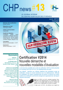 Certification V2014 Nouvelle démarche et nouvelles modalités d