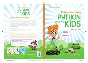 Cahier d`activités PYTHON pour les KIDS