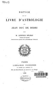 Notice sur un livre d`astrologie de Jean, duc de Berri