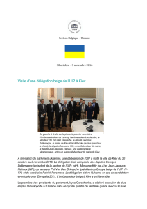 Visite d`une délégation belge de l`UIP à Kiev