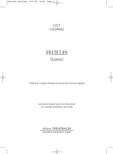 FEUILLES - éditions Théâtrales