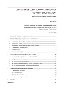 l`entretien de corégulation en éducation thérapeutique du patient