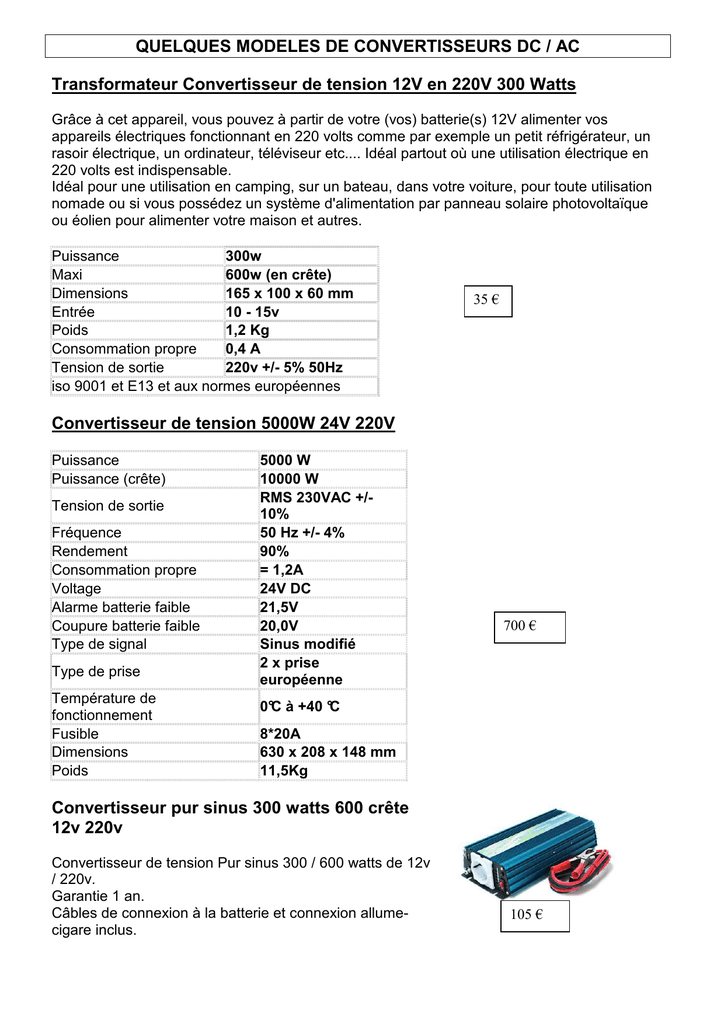AC-DC Convertisseur avec DEL Voltmètre SMD produits idéal pour maquettes DEL 