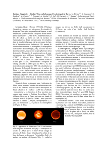 Optique Adaptative : Etudier Titan en Infrarouge Proche depuis la