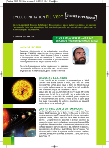 cycle d`initiation fil vert - Festival d`astronomie de Fleurance