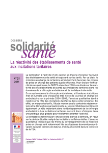 La réactivité des établissements de santé aux incitations tarifaires