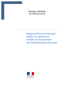 Rapport 2014 relatif à la réforme du modèle de