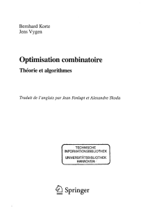 Optimisation combinatoire : théorie et algorithmes