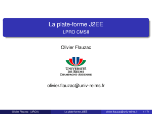 La plate-forme J2EE