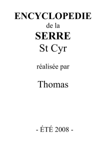 SERRE St Cyr - Maison Saint Cyr