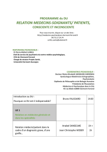 relation medecins-soignants/ patients
