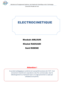 electrocinetique - UVT e-doc - Université Virtuelle de Tunis