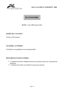 économie - Ecole Européenne de Strasbourg