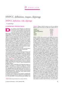 HNPCC, définition, risques, dépistage - HNPCC, definition