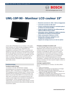 UML-19P-90 - Moniteur LCD couleur 19