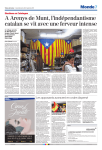 Elections en Catalogne A Arenys de Munt, l`indépendantisme