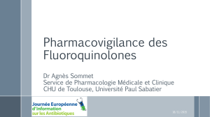 Pharmacovigilance des Fluoroquinolones