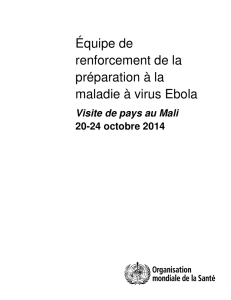 Équipe de renforcement de la préparation à la maladie à virus Ebola