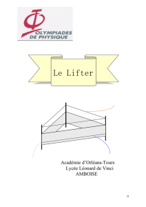 Le Lifter - Olympiades de Physique France