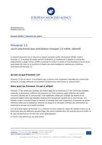 Prevenar 13, INN: pneumococcal polysaccharide - EMA