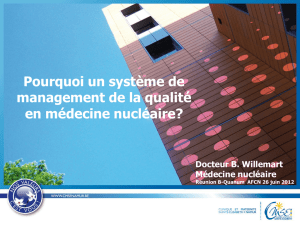 Présentation Dr. Willemart - Agence Fédérale de Controle Nucléaire