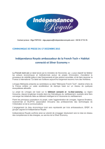 Indépendance Royale ambassadeur de la French Tech « Habitat