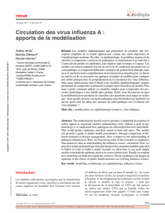 Circulation des virus influenza A