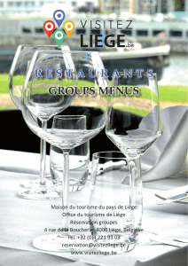 Groups Menus - Visitez Liège
